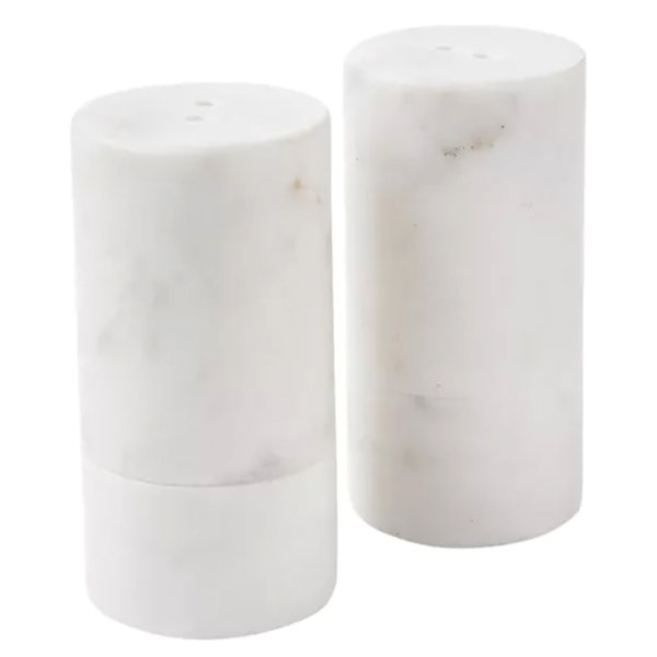 HighlandHome Marble Salt And Pepper Shaker Set Wayfair